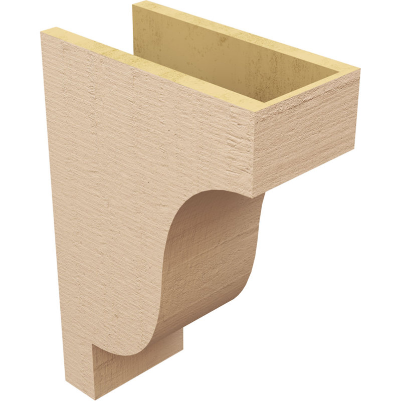 Bois de cèdre brut Newport, grain de bois TimberThane, brun clair apprêté, H 21 po x l 7 po x P 14 po