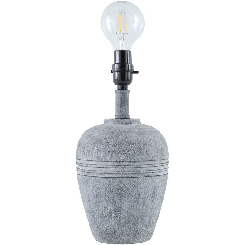 Lakemoore Table Lamp, Gray Base/White Shade