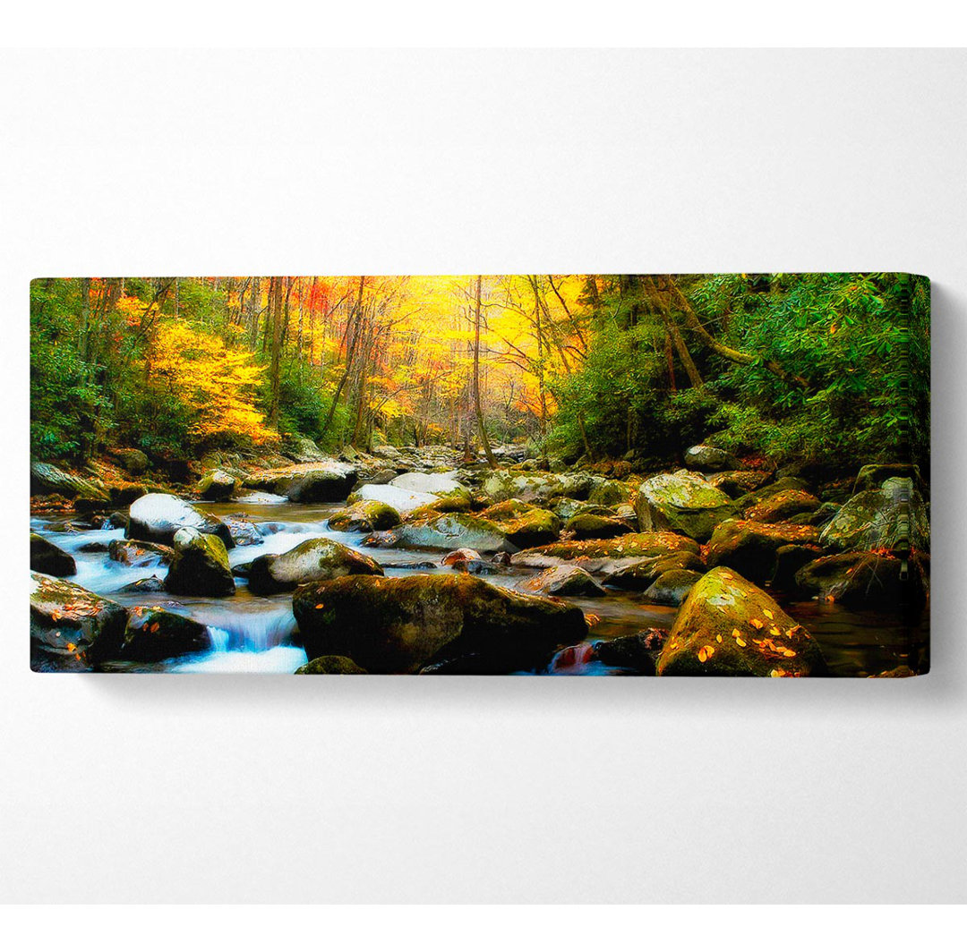 Autumn Stream - Kunstdrucke auf Leinwand - Wrapped Canvas