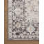 Tapis oriental en polyester tissé à la machine gris anthracite / ivoire-87054103