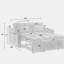 Canapé-lit pliable polyvalent de 55,51 pouces en 3 longueurs, canapé-lit moderne en velours coulissant, dossier réglable et avec port USB, cendrier et support pour téléphone pivotant (gris)-1373169291