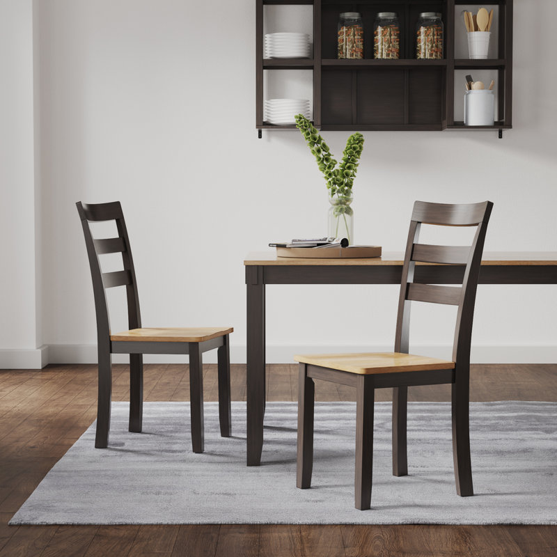 Ensemble de chaises Gesthaven (ensemble de 2), Bois brun foncé