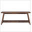 Console de style campagnard extra long de 70,9 po, table d'entrée en bois massif avec rangement ouvert à 2 niveaux, canapé rustique étroit derrière le canapé pour le couloir et le salon-117102030