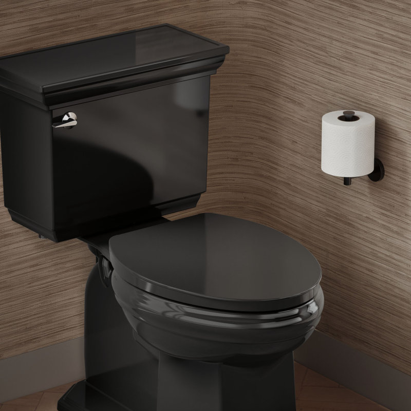 Impro Toilet Seat, Black, Elongated