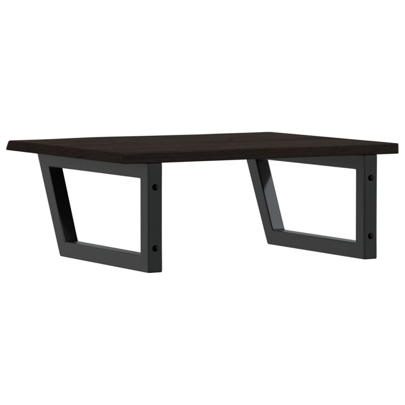 Aritica 60cm Solid Wood Bathroom Vanity Top, Black/White