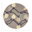 Xmas Tangle Black Vegan Leather Round Coasters-1712545831