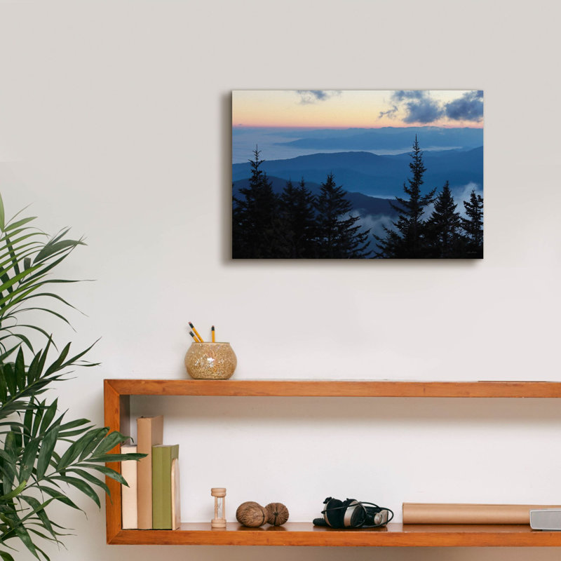  «Great Smoky Mountain Sunrise» par Lori Deiter, art mural sur toile, 18 po x 12 po, H 12 po x l 18 po