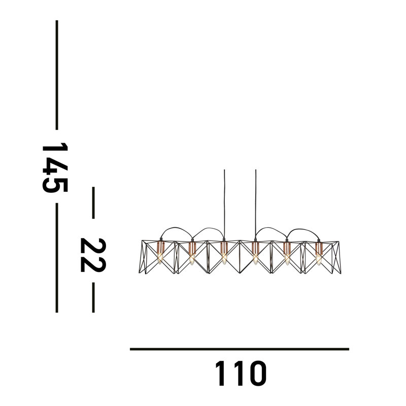 Eastman 6-Light Kitchen Island Chandelier