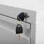 Classeur vertical verrouillable à 4 tiroirs en métal sur roulettes - Armoire verrouillable robuste pour la maison et le bureau, P 17,71 po x l 15,16 po x H 52,28 po-1335943019