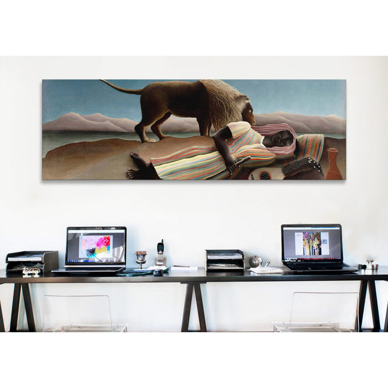 « sleep gypsy » par impression sur toile Henri Rousseau, H 16 po x l 48 po x P 1,5 po