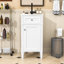 Meuble-lavabo de salle de bain avec lavabo, porte à fermeture douce et tablette réglable-150284634