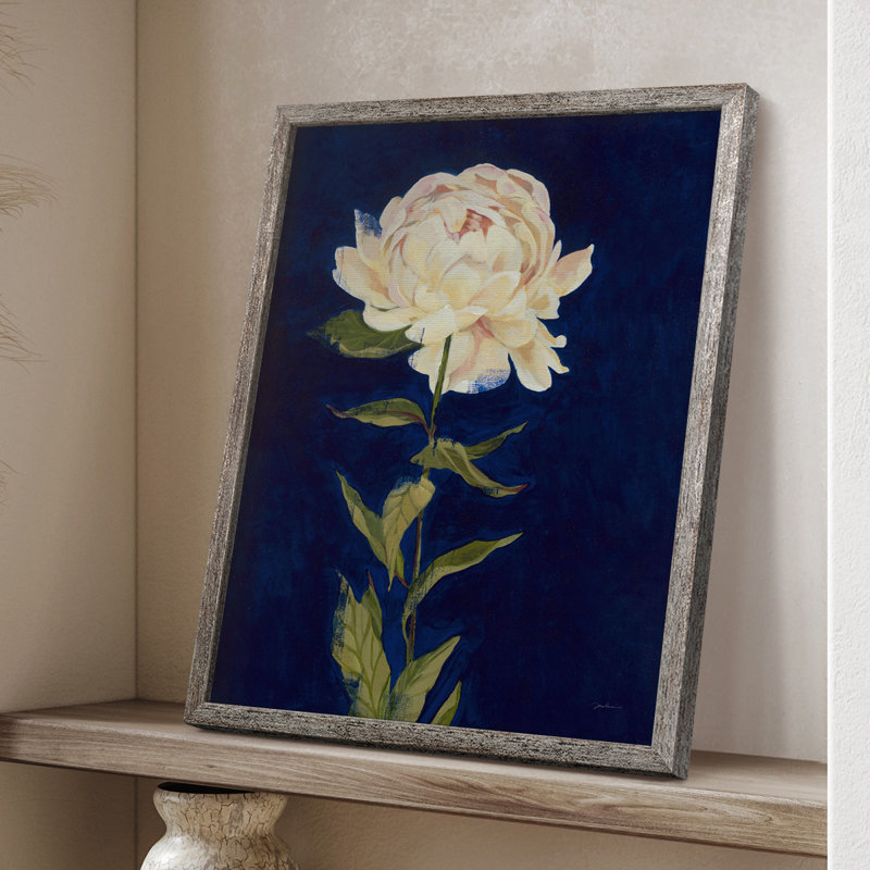 Impression encadrée «PRETTY AS A PEONY I» - bois massif, H 30 po x l 24 po