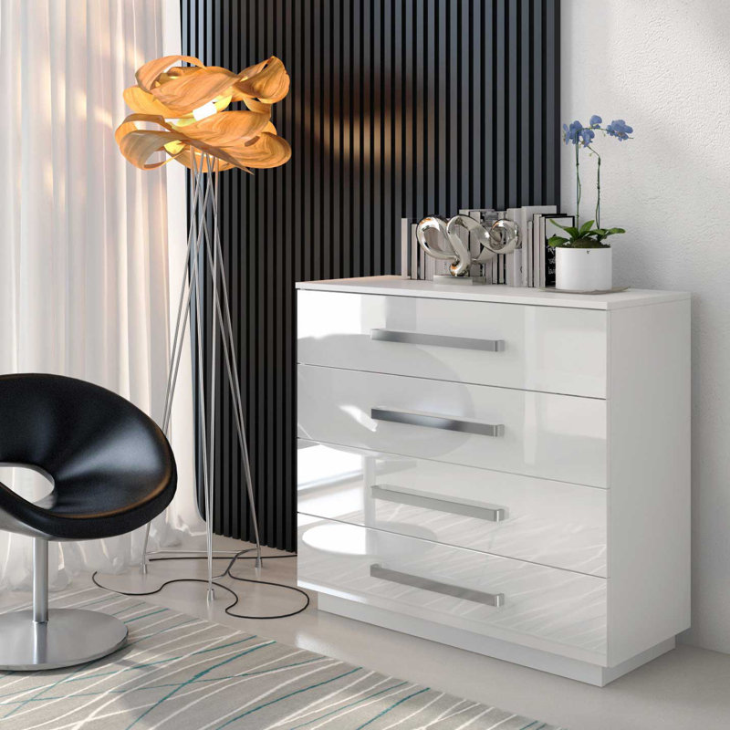 Varonique 95cm W 4 - Drawer Chest of Drawers