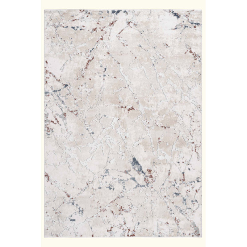 Tapis contemporain de style contemporain et résistant aux taches, Rectangle 7 pi 9 po x 10 pi