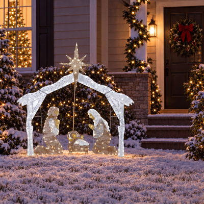 72 in. Nativity Scene with LED Lights