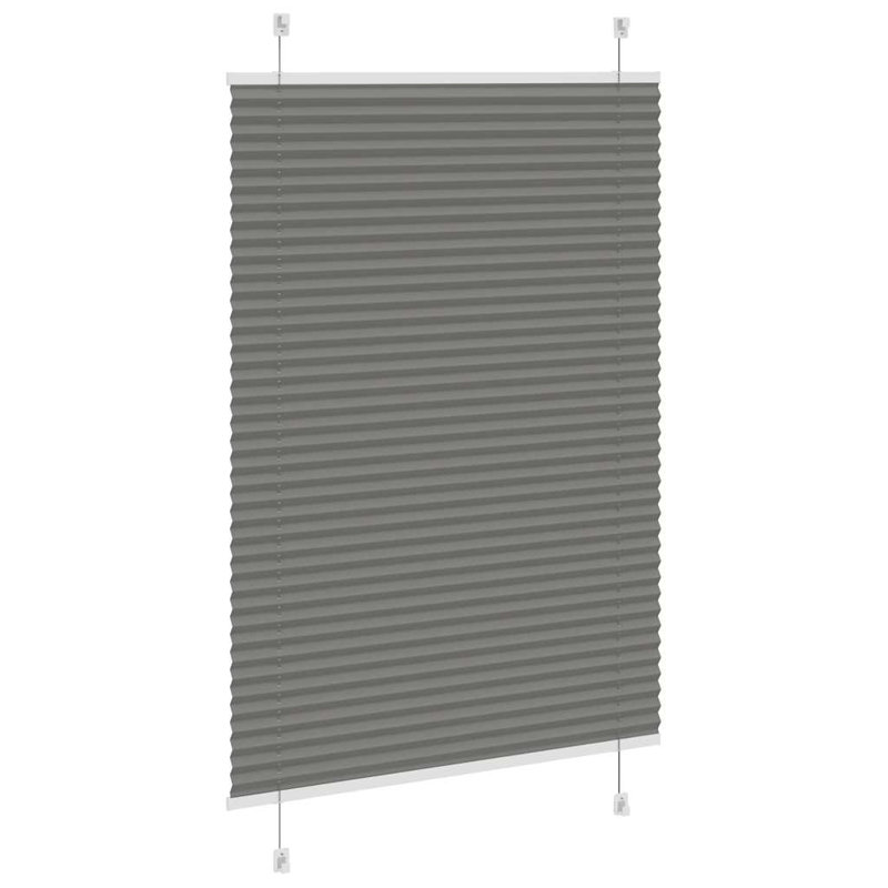 Room Darkening Pleated Blind, Anthracite, 100cmW x 100cmL
