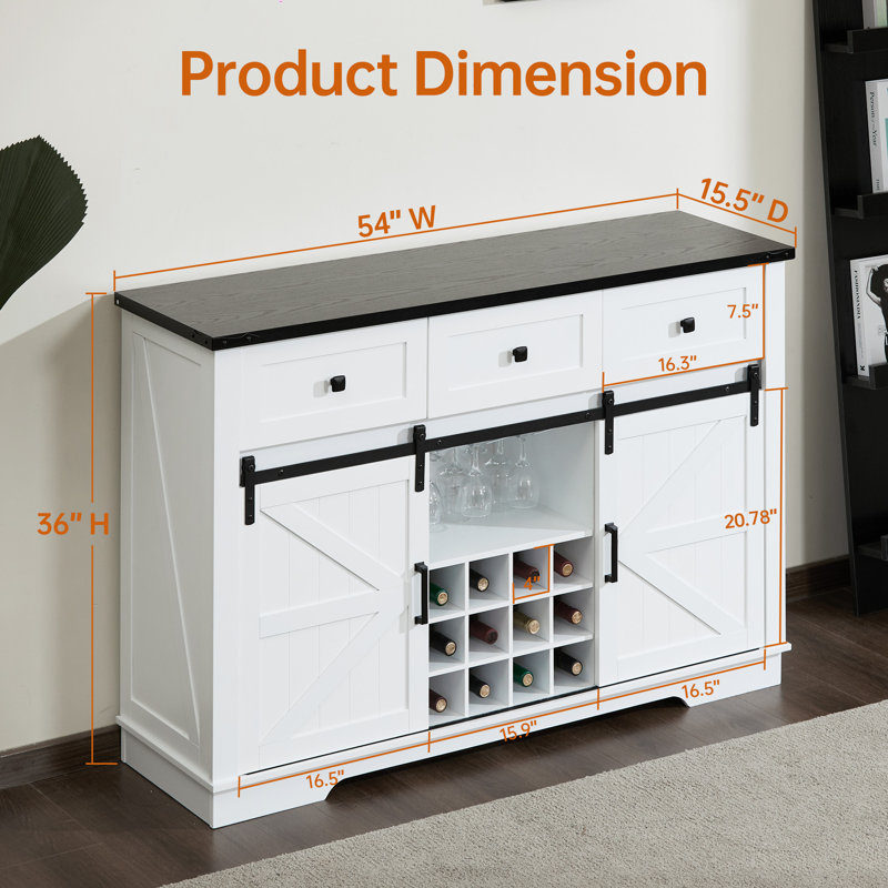 Cailon 54'' Sideboard, White