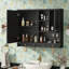 Armoire à pharmacie murale de 36 pouces, armoire de rangement pour salle de bain avec porte miroir et tablette ajustable, armoire à miroir pour salle de bain