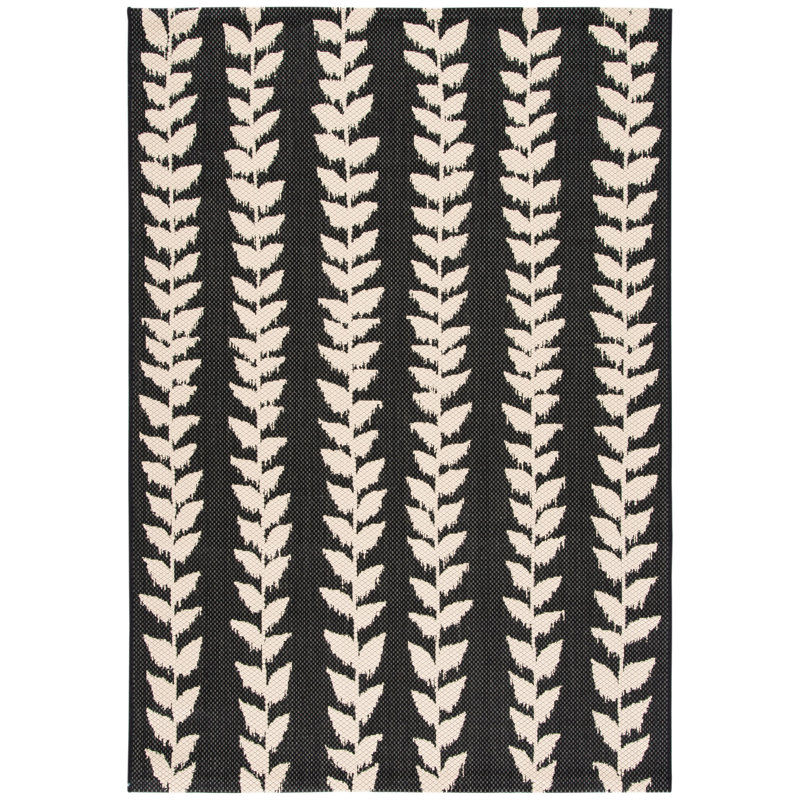 Tapis d'intérieur / extérieur à motif géométrique Arniece, Rectangle 2 pi 7 po x 5 pi
