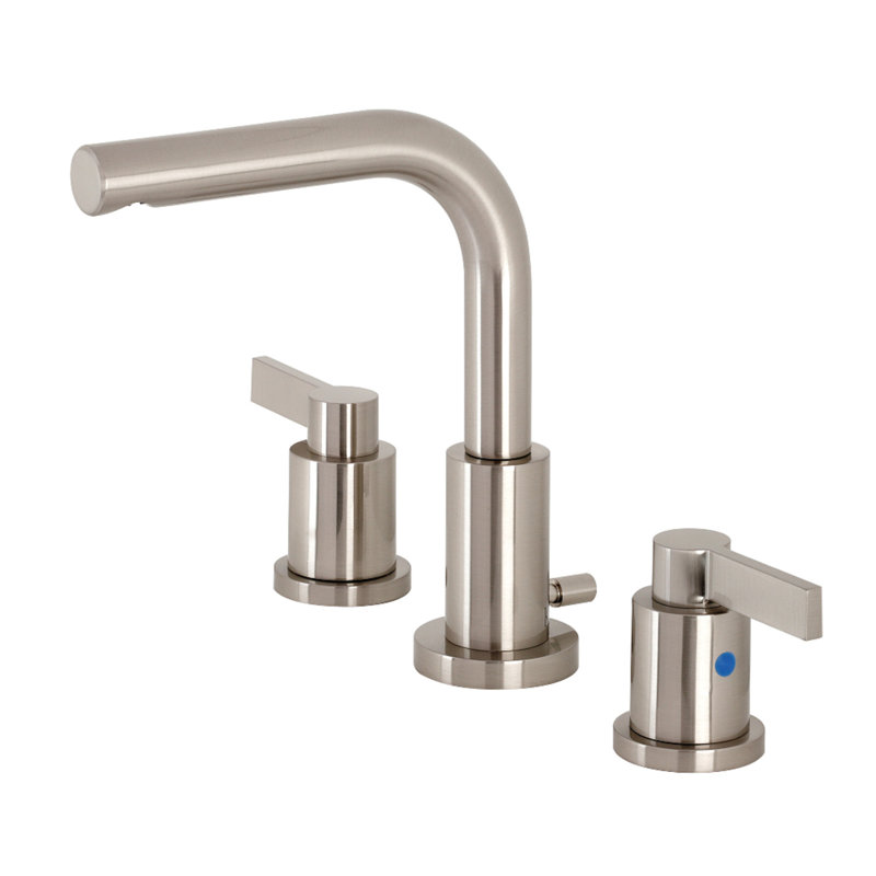 Robinet de salle de bain espacé Kingston, Nickel brossé