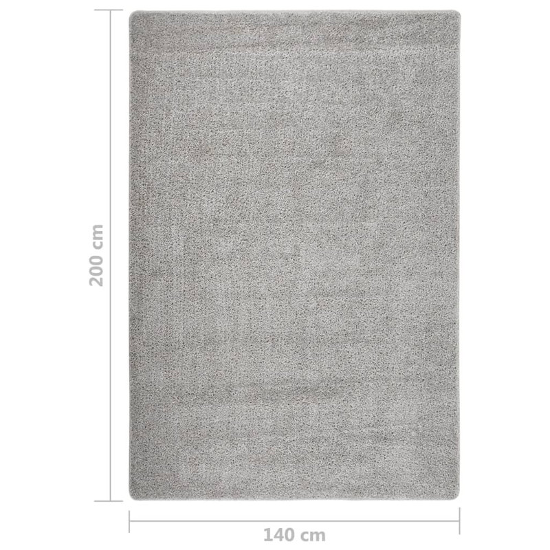 Adeja Solid Colour Shag Area Rug, Rectangle 140 x 200cm