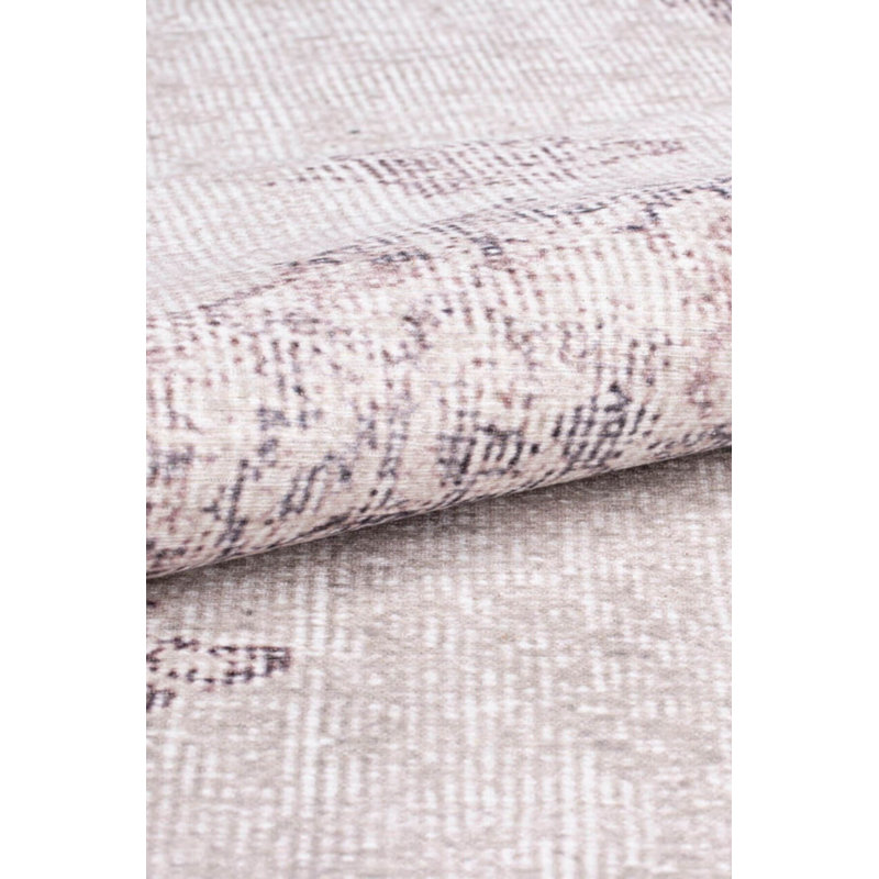 Tapis oriental beige à motif tissé rétro, Rectangle 3 pi 10 po x 5 pi 3 po