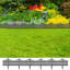 Bordures de jardin vidaXL 17 pièces anthracite 32,8 pi PP