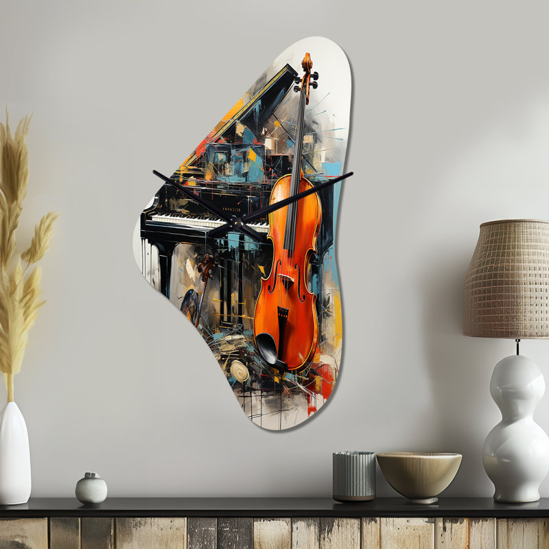 Horloge murale musicale en forme de ballade audacieuse, Grand