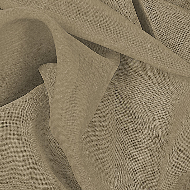 Aonan Semi Sheer Curtain Single Panel, Linen