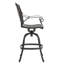 Tabouret pivotant en fonte d'aluminium