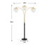 Lampe sur pied à arc moderne en cristal doré 3 lumières 85 "Brio-1979589413-1979589401-1979589403
