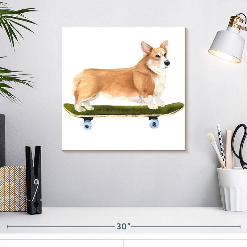Pups On Wheels I, H 16 po x l 16 po