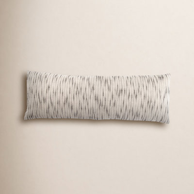 Saxon Stripe Cotton Lumbar Pillow