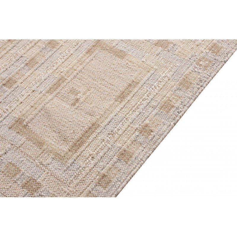 Scandinavian Wool Geometric Area Rug, Rectangle 9' x 12'