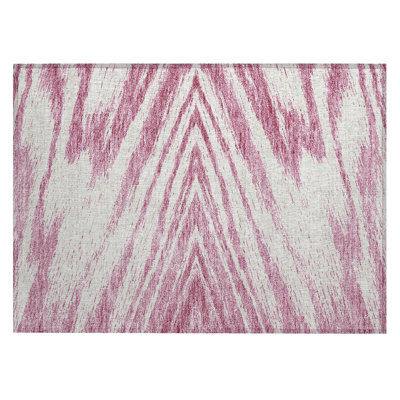  Machine Washable Indoor/Outdoor Chantille ACN876 Black Rug