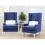Ensemble de 2 chaises en velours Zurich-155429906