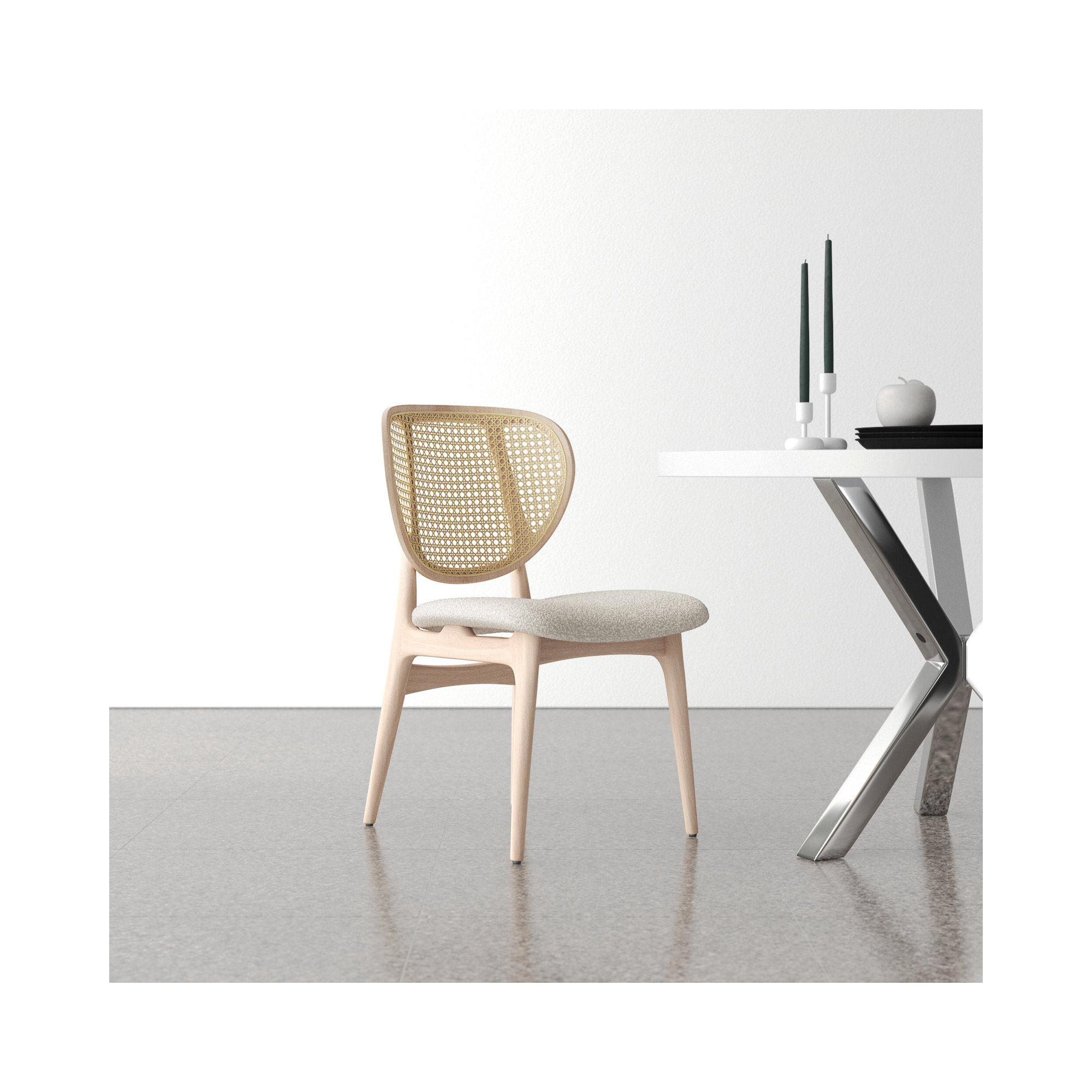 Missy Side Chair, Crafted Glaze Performance Boucle/Nevoa