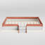 Grand lit de plancher tapissier avec clôture-348259153-348259167