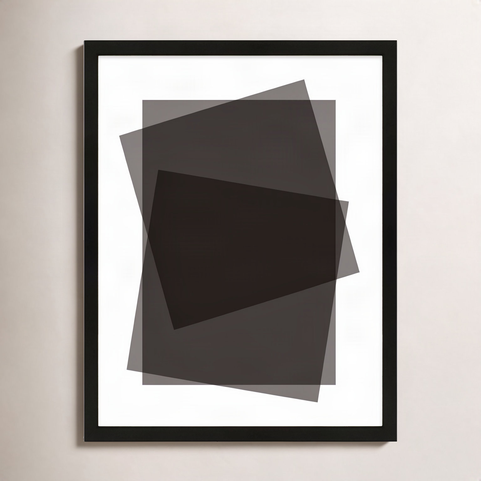 Kami "Black Kami" Print by Jacques Pilon, Black Framed Paper, 30" H x 24" W
