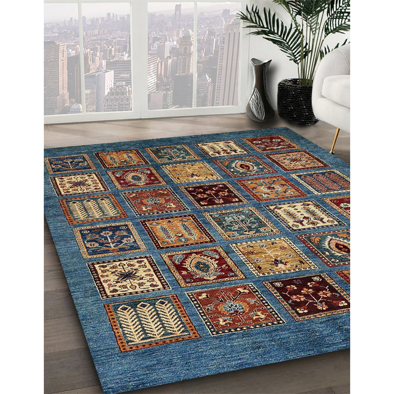 Tapis abstrait moderne 610, Carré 3 pi