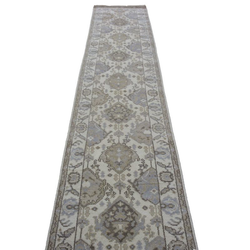 Tapis de couloir 2 x 16 ivoire Oushak