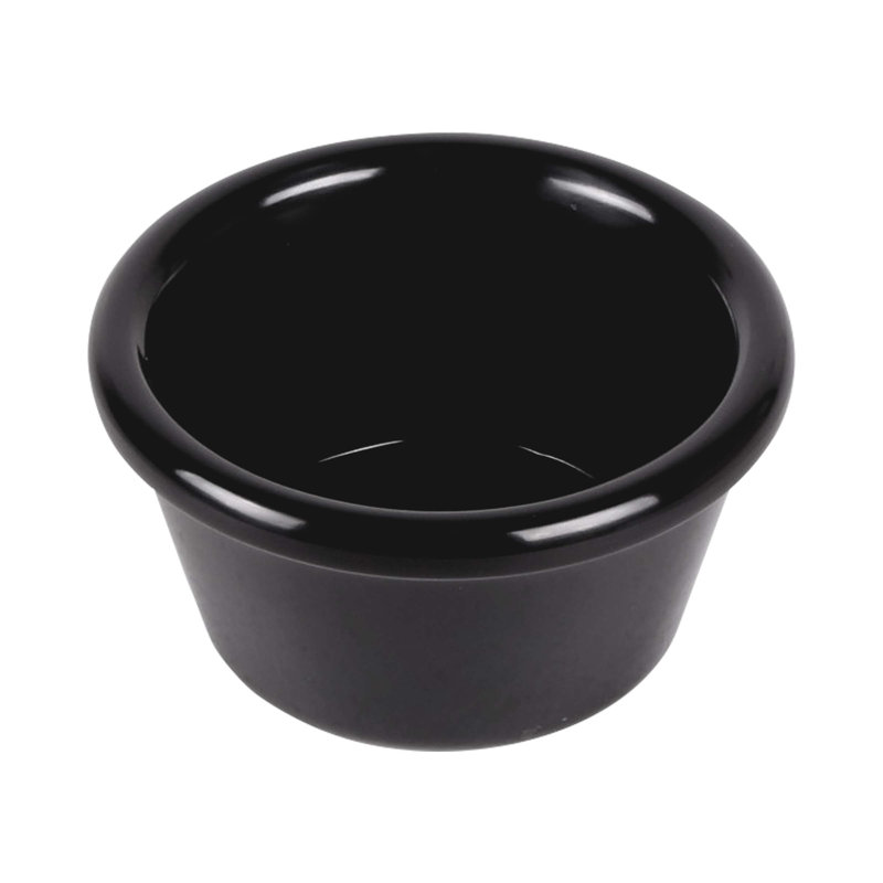 Elite Global Solutions Melamine Condiment Server, Black, 1.5" H x 2.75" W x 2.75" D
