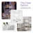 3-Tier Clear Acrylic Movable End Table with Lockable Wheels, Rolling Storage Cart for Living Room, Bedroom, Bathroom