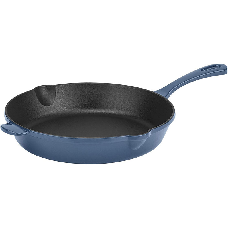 Cuisinart 10 in. Cast Iron Frying Pan, Provencal Blue