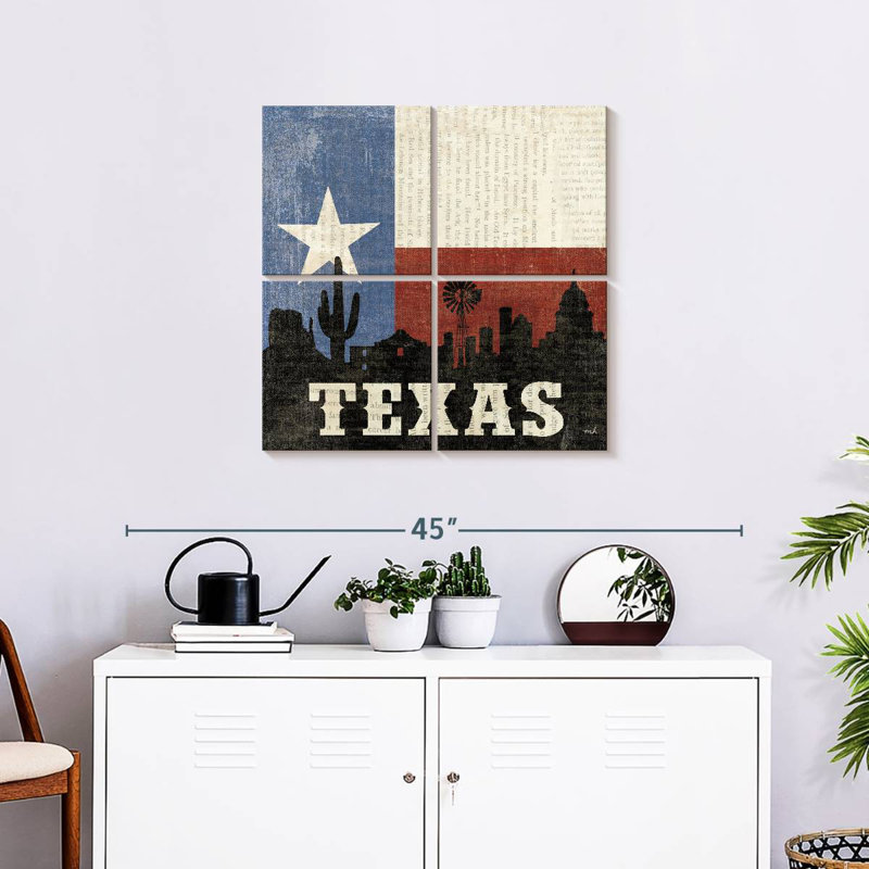 Borges Texas, 26" H x 26" W