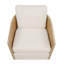 Chaise pivotante en rotin Keegan