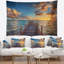 Tapisserie de pilier de soleil sur mer-28488620