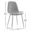 Chaise rembourrée en similicuir Kavi -1422941233