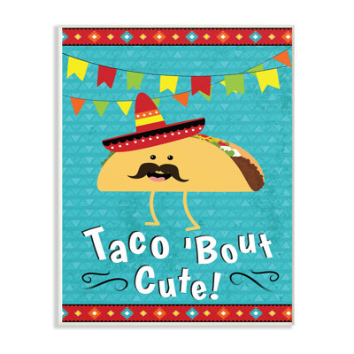 Coeburn Braeburn Taco Bout Cute Cartoon with Mustache Art