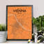 Vienna City Map - No Frame Print-356879763